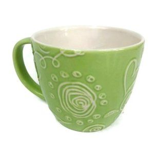Starbucks 2006 Floral Heart Embossed Mug
